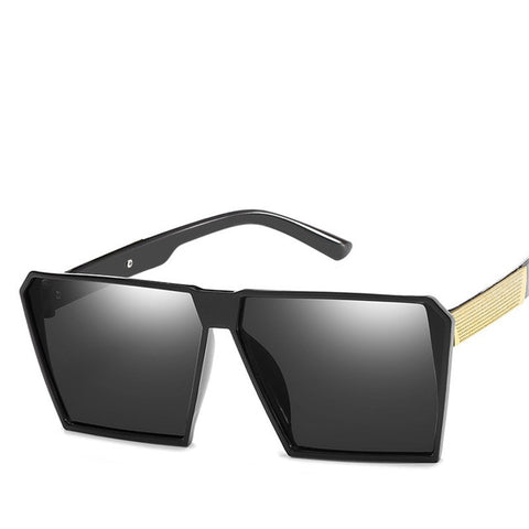 Eva Black Oversized Sunglasses