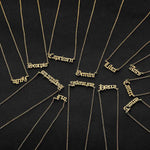 Zodiac Pendants Gold Necklace