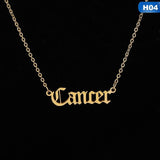 Zodiac Pendants Gold Necklace
