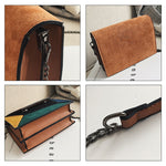 Autumn Fine Flap Crossbody Bag Brown