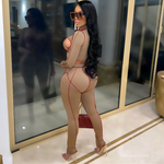 Patchwork Hollow Out Two Piece Set