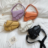 Sia Saddle One Shoulder Handle Bag White