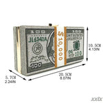 Money Stack Rhinestone Clutch