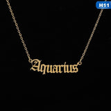Zodiac Pendants Gold Necklace