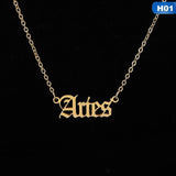 Zodiac Pendants Gold Necklace