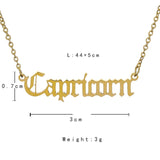Zodiac Pendants Gold Necklace
