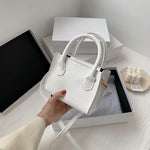 Classic Serpetine Handbag White