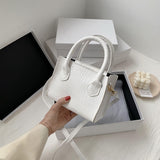 Classic Serpetine Handbag White
