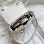 Sia Saddle One Shoulder Handle Bag White