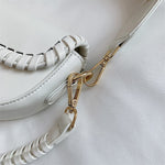Sia Saddle One Shoulder Handle Bag White