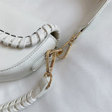 Sia Saddle One Shoulder Handle Bag White